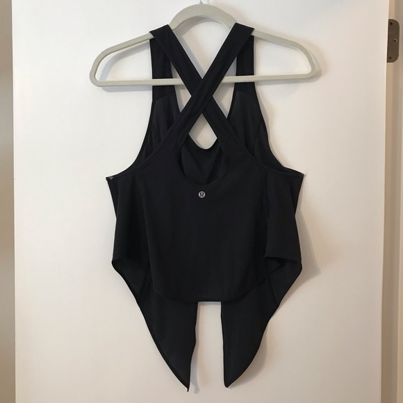 Lululemon Call It A Tie Tank - Black - Size 6 - Picture 3 of 6